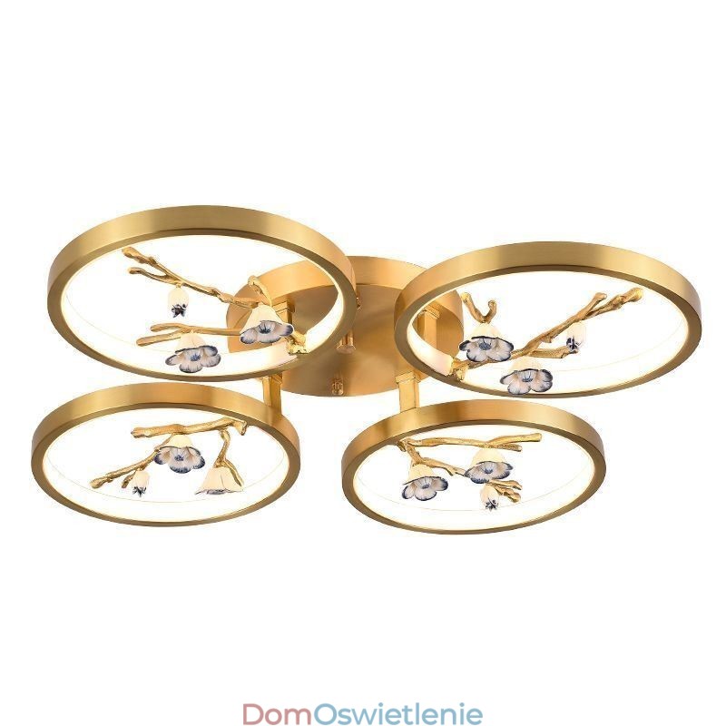 Oświetlenie sufitowe Copper Art Branch Plum Blossom wpuszczane w ścianę