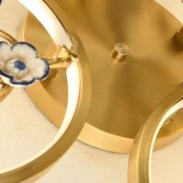 Oświetlenie sufitowe Copper Art Branch Plum Blossom wpuszczane w ścianę