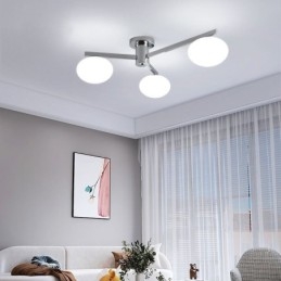 Nordic Glass Flush Mount Kreatywna lampa sufitowa z kutego żelaza