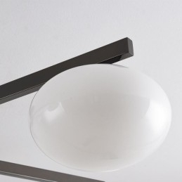 Nordic Glass Flush Mount Kreatywna lampa sufitowa z kutego żelaza