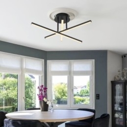 Nowoczesna prosta aluminiowa lampa sufitowa wpuszczana w sufit