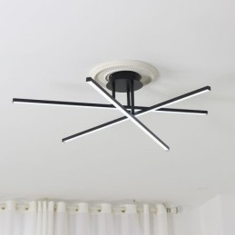 Nowoczesna prosta aluminiowa lampa sufitowa wpuszczana w sufit