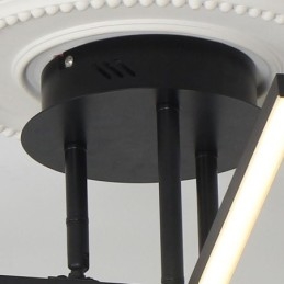 Nowoczesna prosta aluminiowa lampa sufitowa wpuszczana w sufit