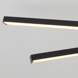 Nowoczesna prosta aluminiowa lampa sufitowa wpuszczana w sufit