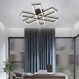 Minimalistyczna lampa sufitowa z aluminium w kształcie wiatraka