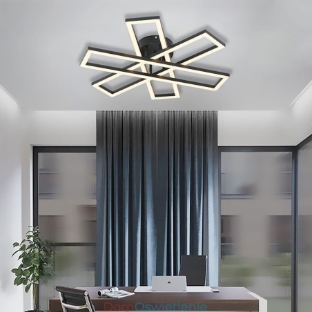 Minimalistyczna lampa sufitowa z aluminium w kształcie wiatraka Minimalistyczna lampa sufitowa z aluminium w kształcie wiatraka