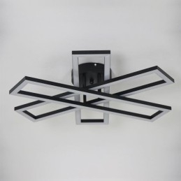Minimalistyczna lampa sufitowa z aluminium w kształcie wiatraka