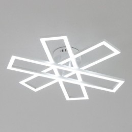 Minimalistyczna lampa sufitowa z aluminium w kształcie wiatraka