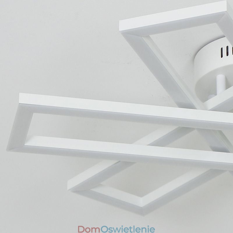 Minimalistyczna lampa sufitowa z aluminium w kształcie wiatraka
