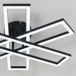 Minimalistyczna lampa sufitowa z aluminium w kształcie wiatraka