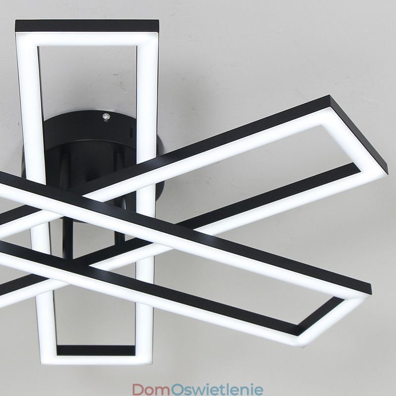 Minimalistyczna lampa sufitowa z aluminium w kształcie wiatraka