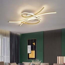 Minimalistyczna lampa sufitowa z aluminium w kształcie motyla