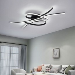 Minimalistyczna lampa sufitowa z aluminium w kształcie motyla