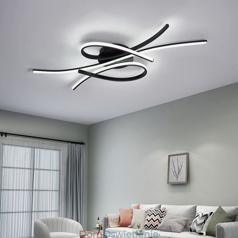Minimalistyczna lampa sufitowa z aluminium w kształcie motyla