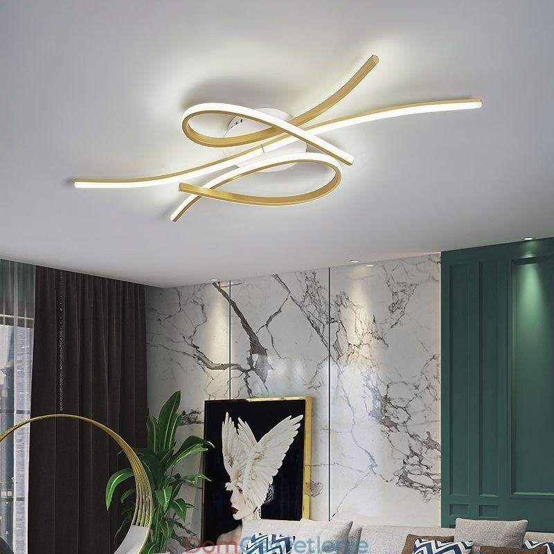 Minimalistyczna lampa sufitowa z aluminium w kształcie motyla