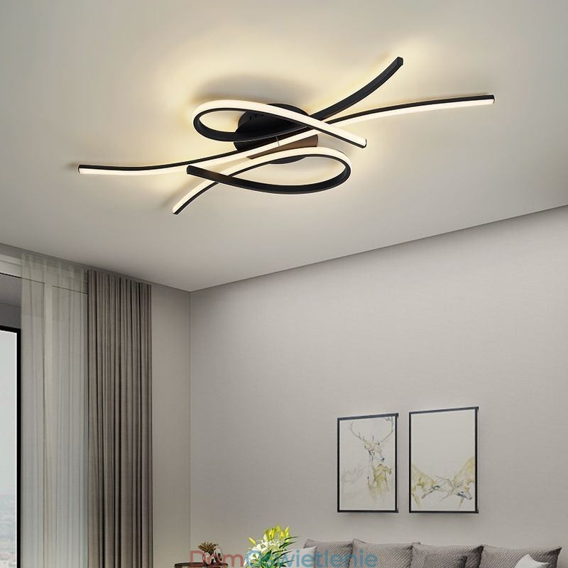Minimalistyczna lampa sufitowa z aluminium w kształcie motyla