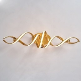 Nowoczesna lampa sufitowa spiralna z aluminium montowana na płasko