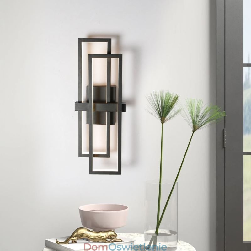 Minimalistyczna lampa sufitowa z aluminium wpuszczana w sufit, geometryczna kwadratowa