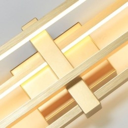 Minimalistyczna lampa sufitowa z aluminium wpuszczana w sufit, geometryczna kwadratowa