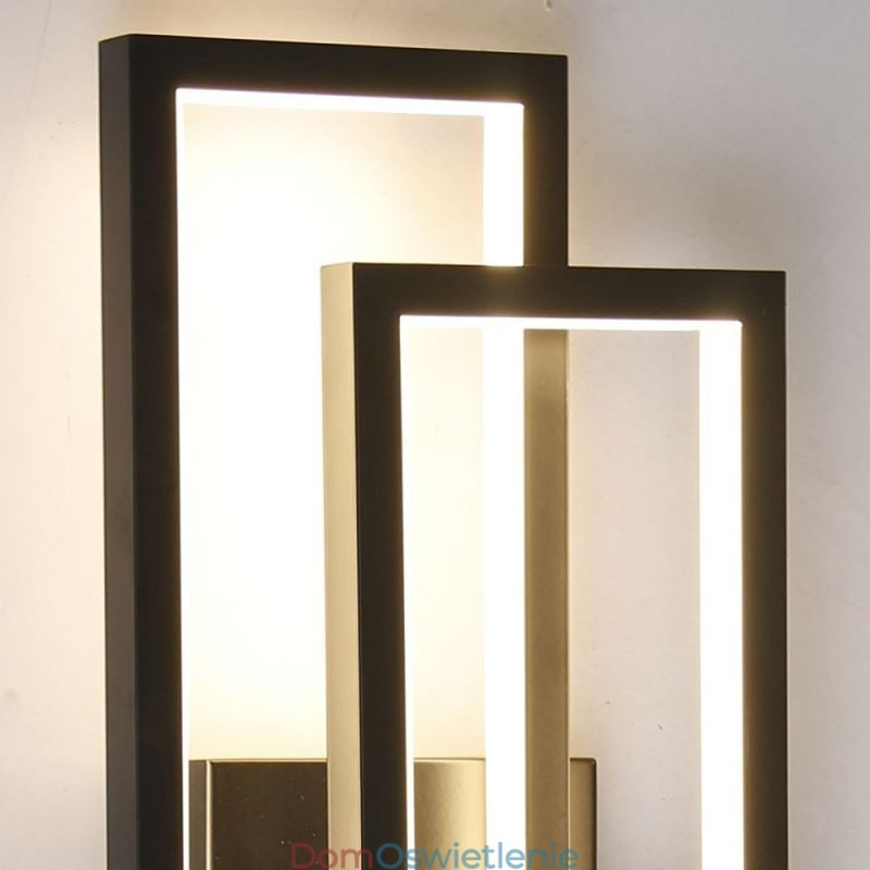 Minimalistyczna lampa sufitowa z aluminium wpuszczana w sufit, geometryczna kwadratowa