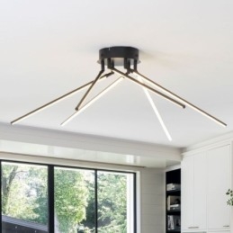 Kreatywna lampa sufitowa z aluminium w kształcie wiatraka