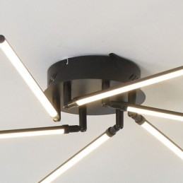 Kreatywna lampa sufitowa z aluminium w kształcie wiatraka