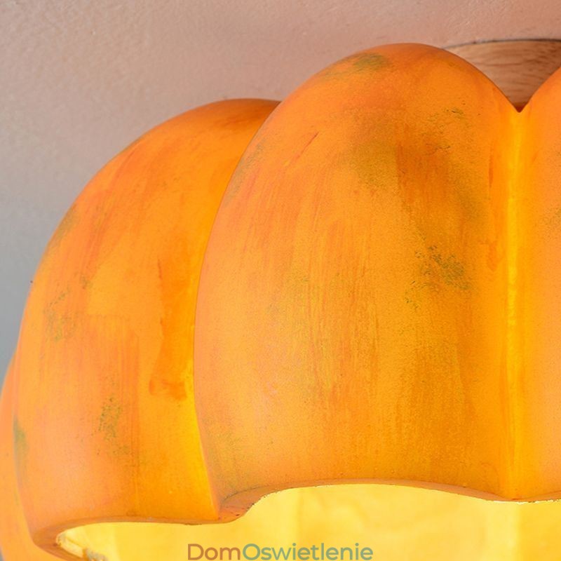 Pojedyncza głowica Pumpkin Flush Mount Japońskie retro sufitowe lampy