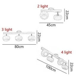 Podwójna mała dynia, lampa sufitowa w stylu retro w stylu japońskim