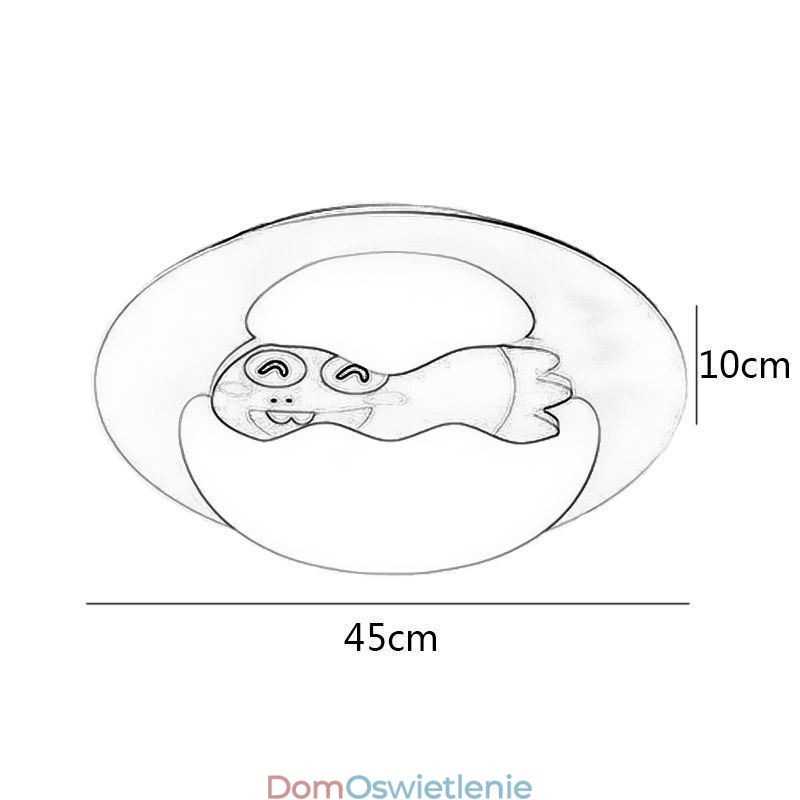Nowoczesna dekoracyjna lampa sufitowa w stylu kreskówkowym