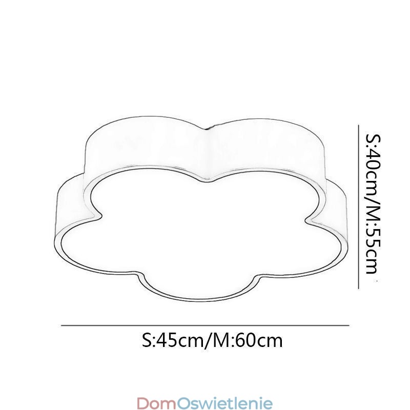 Lampa sufitowa Cartoon Modern Flower Flush Mount