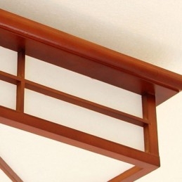 Lampa sufitowa w stylu retro, kwadratowa, montowana na płasko