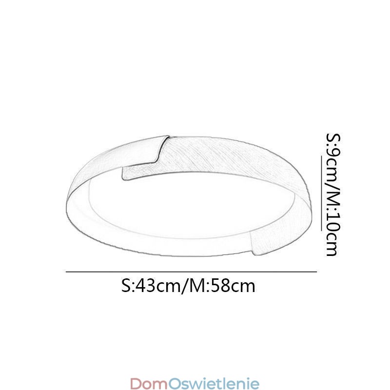 Nowoczesna lampa sufitowa Akrylowa okrągła lampa sufitowa