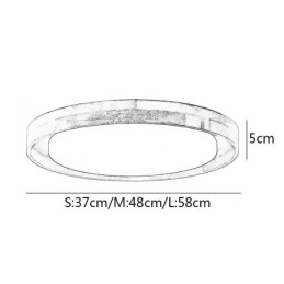 Nowoczesna lampa sufitowa Drewniana akrylowa okrągła lampa sufitowa