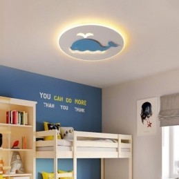 Nowoczesna kreatywna lampa sufitowa wieloryb lampa sufitowa
