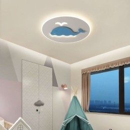 Nowoczesna kreatywna lampa sufitowa wieloryb lampa sufitowa