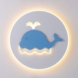 Nowoczesna kreatywna lampa sufitowa wieloryb lampa sufitowa