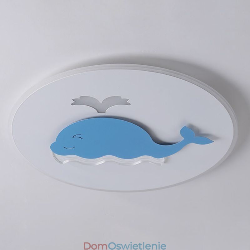 Nowoczesna kreatywna lampa sufitowa wieloryb lampa sufitowa