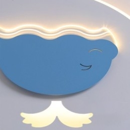 Nowoczesna kreatywna lampa sufitowa wieloryb lampa sufitowa
