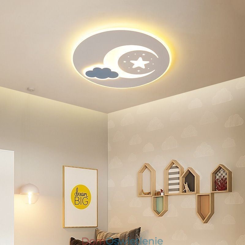 Prostota Lampa sufitowa Księżyc i gwiazda Lampa sufitowa