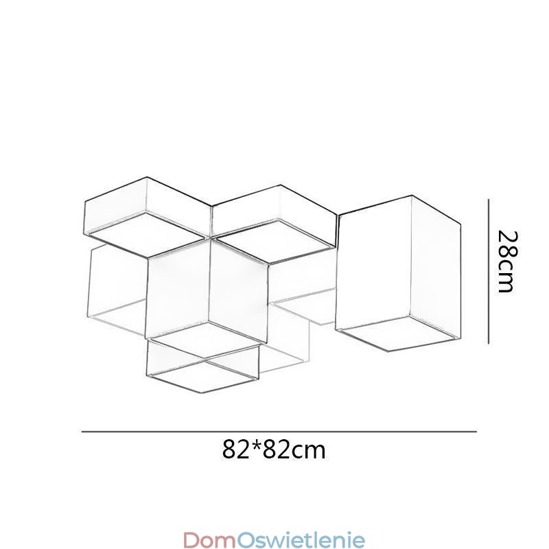 Nowoczesna lampa sufitowa Cube