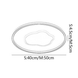Nowoczesna lampa sufitowa okrągła chmura lampa sufitowa