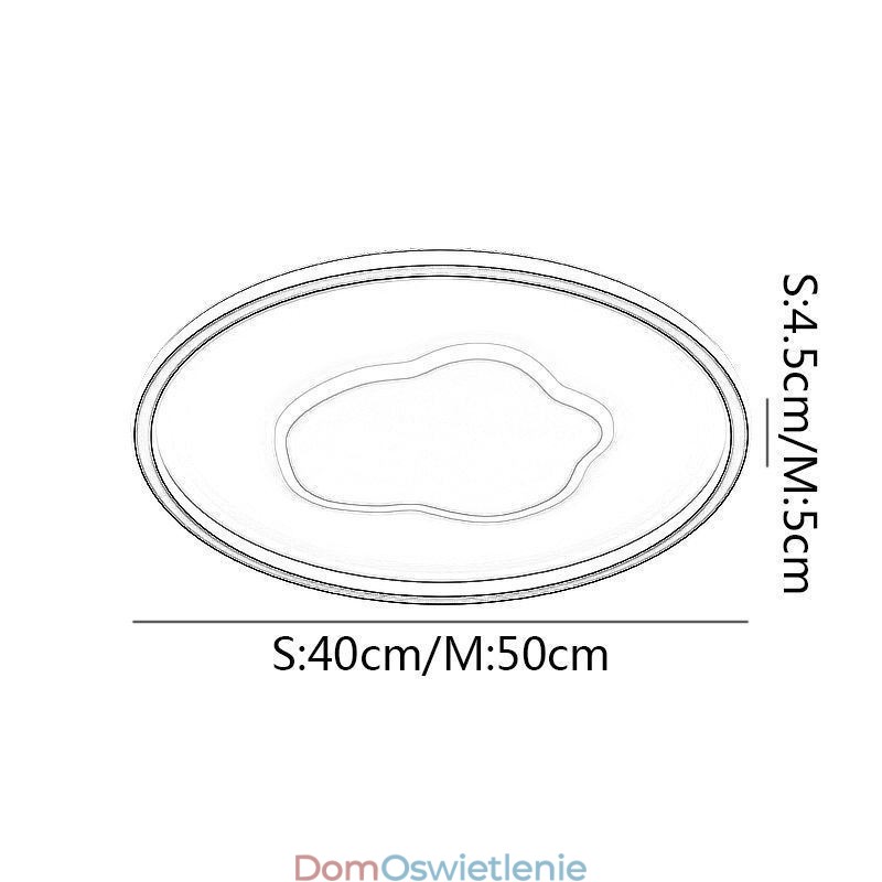 Nowoczesna lampa sufitowa okrągła chmura lampa sufitowa