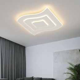 Nowoczesna lampa sufitowa kwadratowa akrylowa montaż na płasko