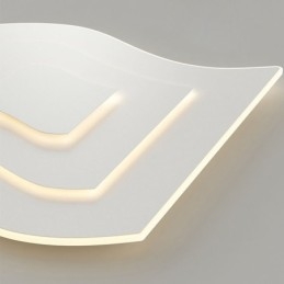 Nowoczesna lampa sufitowa kwadratowa akrylowa montaż na płasko