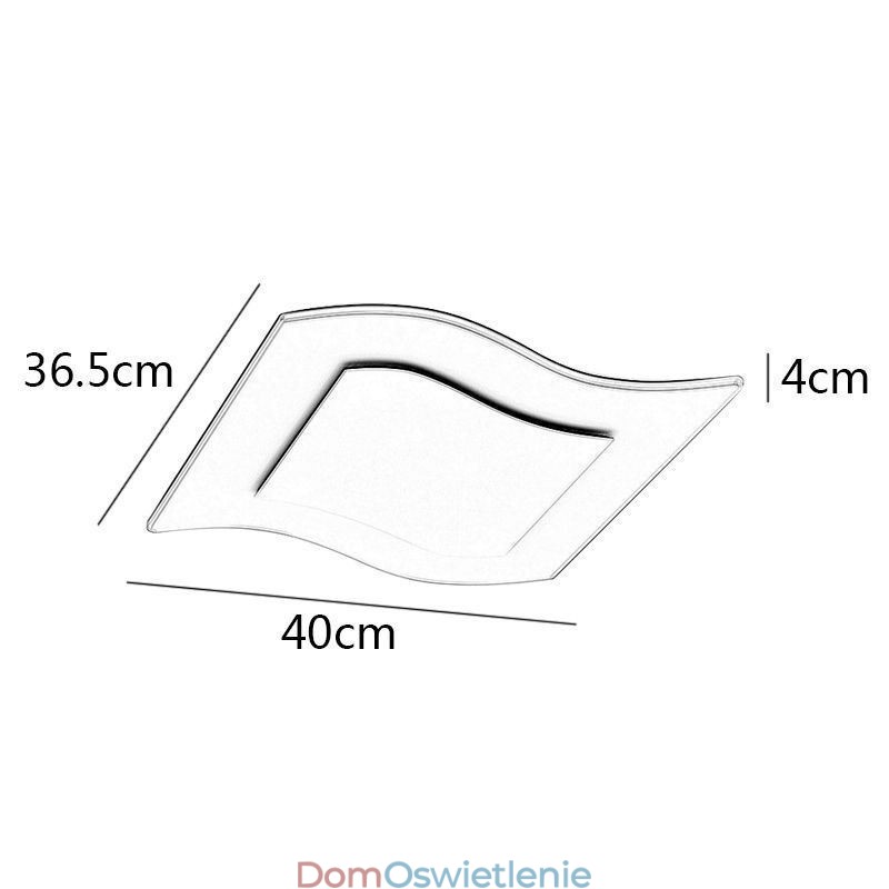 Nowoczesna lampa sufitowa kwadratowa akrylowa lampa sufitowa