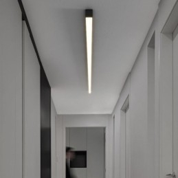 Nowoczesna lampa sufitowa, długa taśma, lampa sufitowa montowana na powierzchni