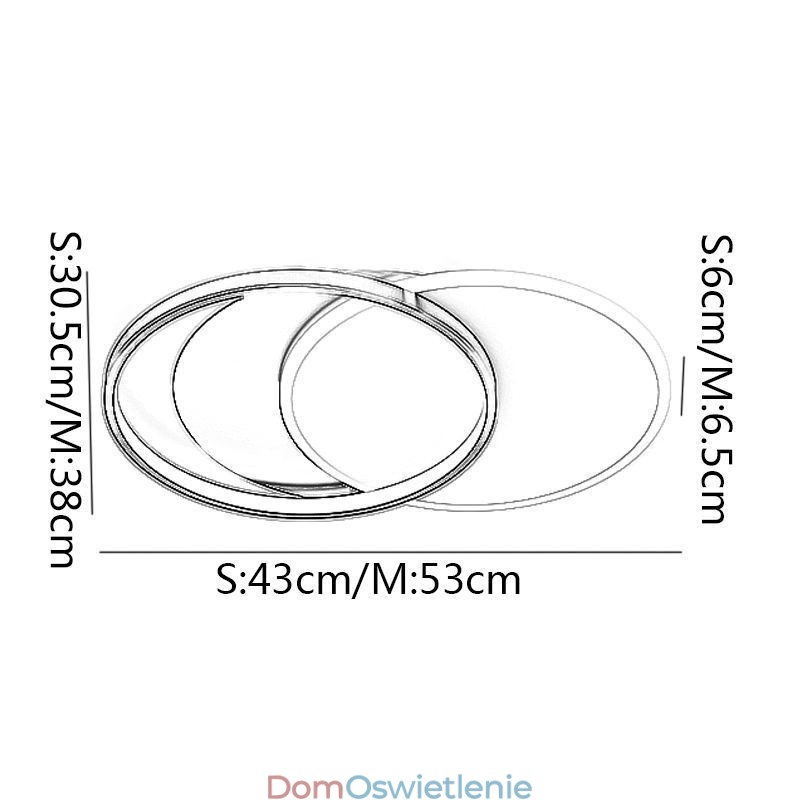 Kreatywna lampa sufitowa okrągła lampa sufitowa