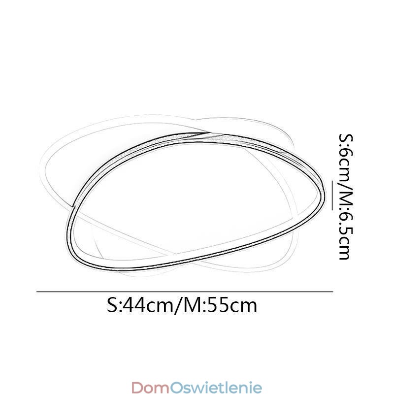 Nowoczesne lampy sufitowe owalna lampa sufitowa