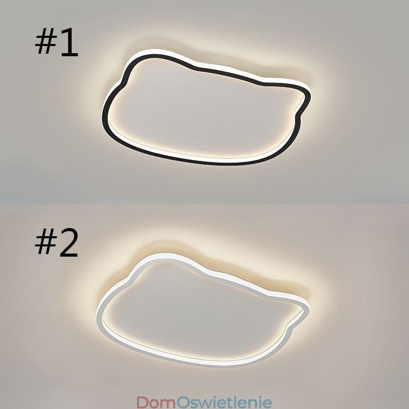 Nowoczesne lampy sufitowe Lampa sufitowa w kształcie kociej twarzy