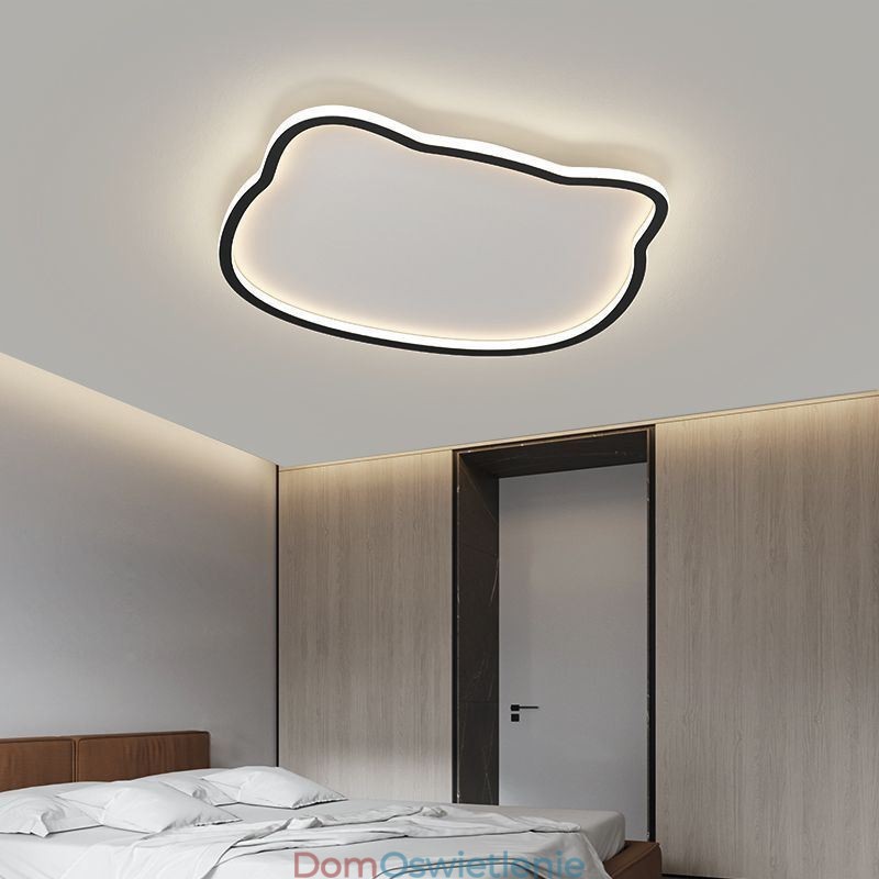Nowoczesne lampy sufitowe Lampa sufitowa w kształcie kociej twarzy